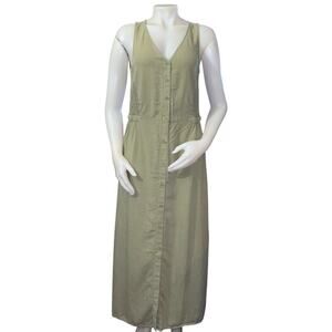 Anthropologie Cloth and Stone Maxi Dress Matcha Green Sleeveless Womens Size S